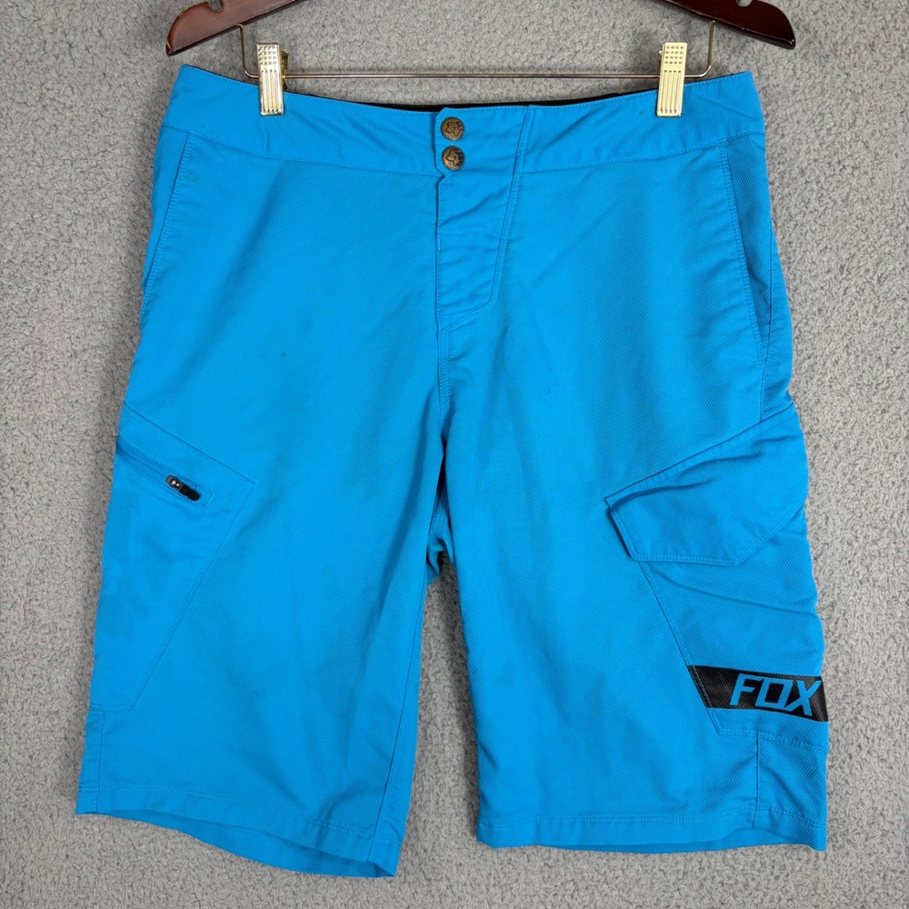 Fox Racing Ranger Shorts Mens 32 Blue Excellent MTB Mountain Bike